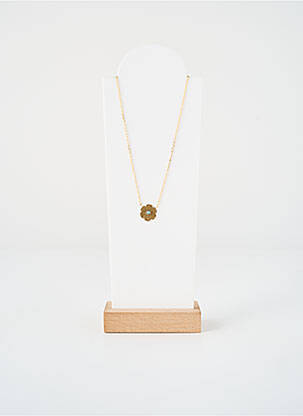 Collier fermeture fermoir mousqueton or ZAG femme