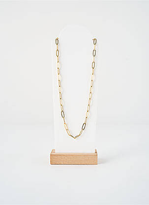 Collier fermeture fermoir mousqueton or ZAG femme