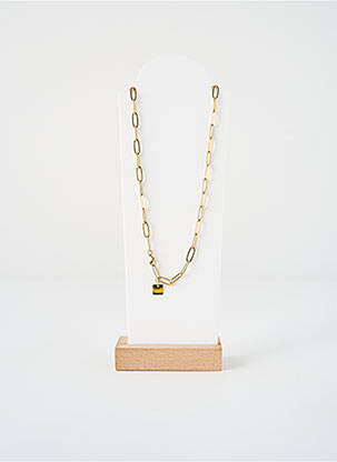 Collier fermeture fermoir mousqueton or ZAG femme