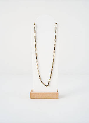 Collier fermeture fermoir mousqueton or ZAG femme