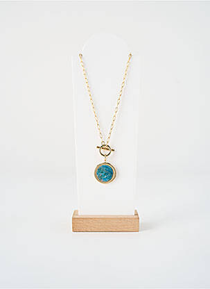 Collier fermeture fermoir en t bleu ZAG femme