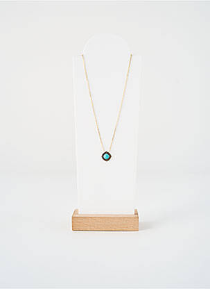 Collier ornement pierre bleu ZAG femme