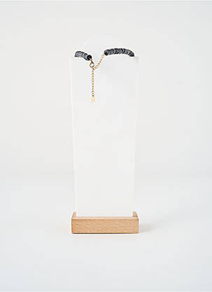 Collier ornement perles noir ZAG femme