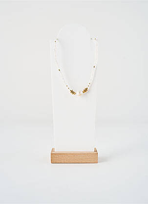 Collier ornement perles blanc ZAG femme