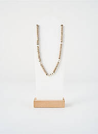 Collier ornement perles beige ZAG femme