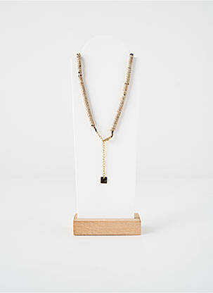Collier ornement perles beige ZAG femme