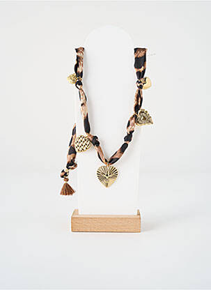 Collier marron MILË MILA femme