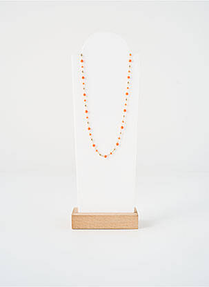Collier orange ZAG femme