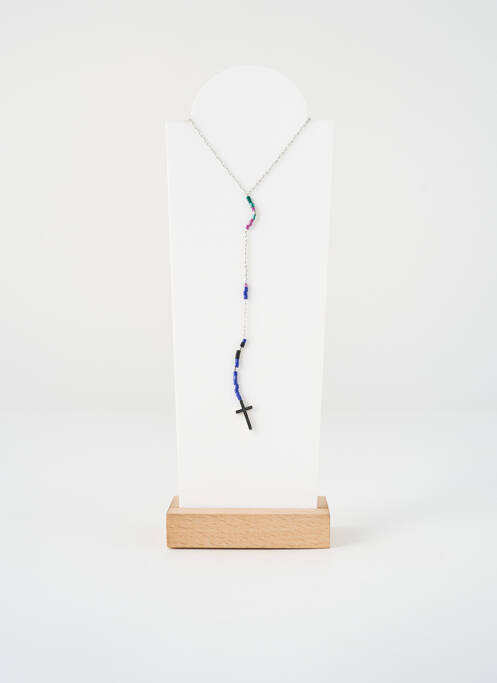Collier ornement perles bleu ZAG femme