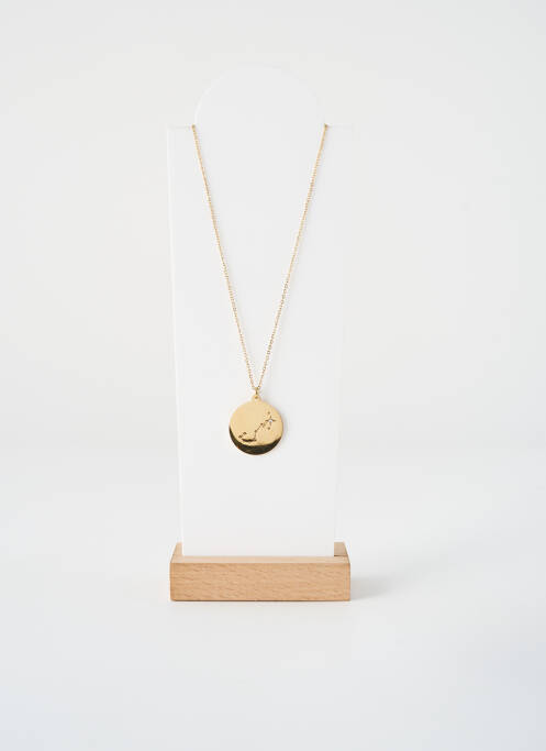 Collier fermeture fermoir mousqueton or ZAG femme