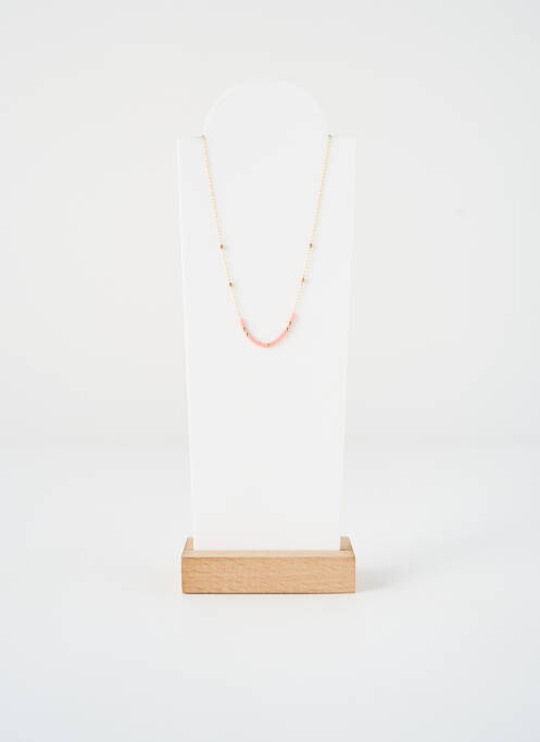 Collier ornement perles rose ZAG femme