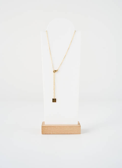 Collier fermeture fermoir mousqueton or ZAG femme