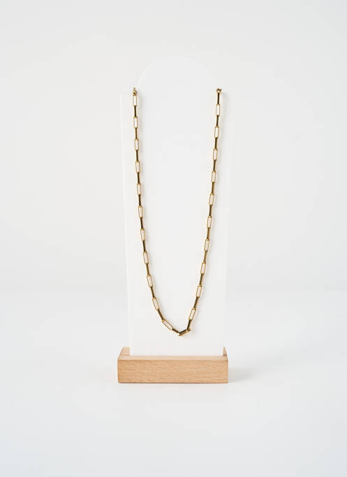 Collier fermeture fermoir mousqueton or ZAG femme