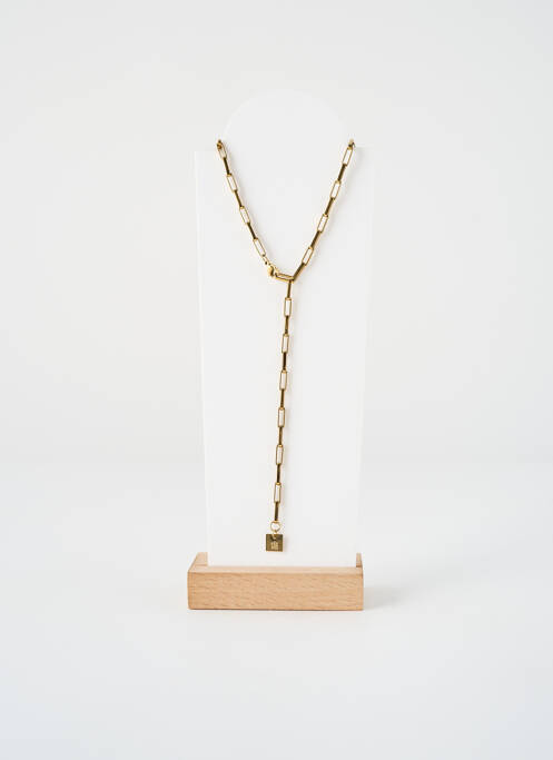Collier fermeture fermoir mousqueton or ZAG femme
