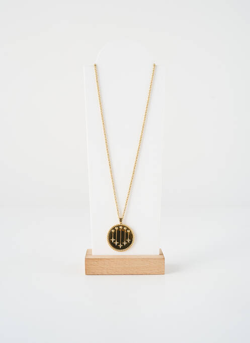Collier ornement oxyde de zirconium or ZAG femme