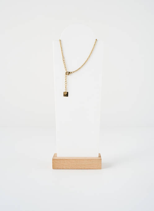 Collier ornement oxyde de zirconium or ZAG femme
