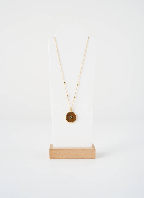 Collier ornement oxyde de zirconium or ZAG femme