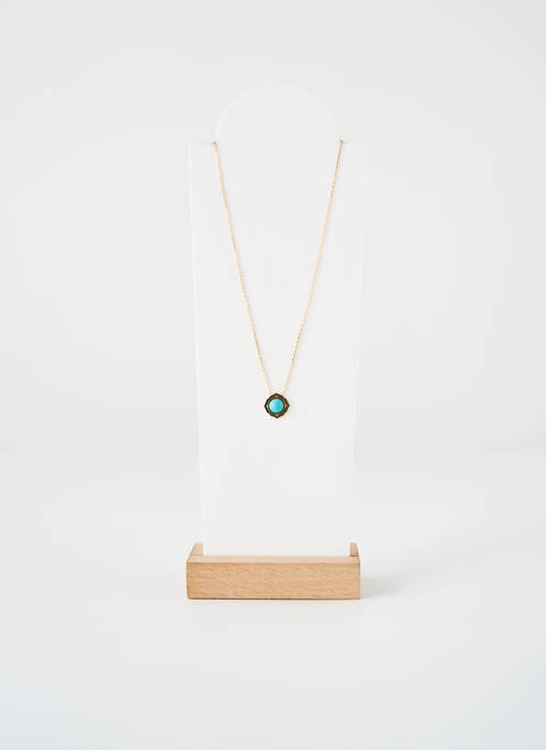 Collier ornement pierre bleu ZAG femme