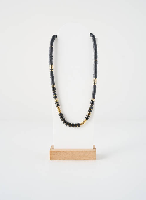 Collier ornement perles noir ZAG femme
