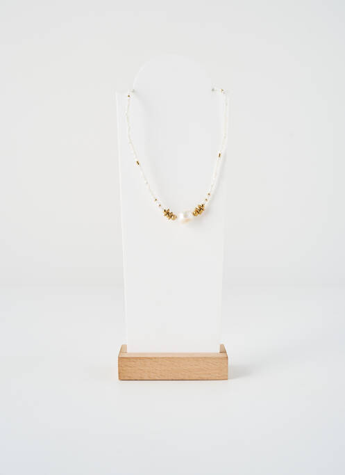 Collier ornement perles blanc ZAG femme