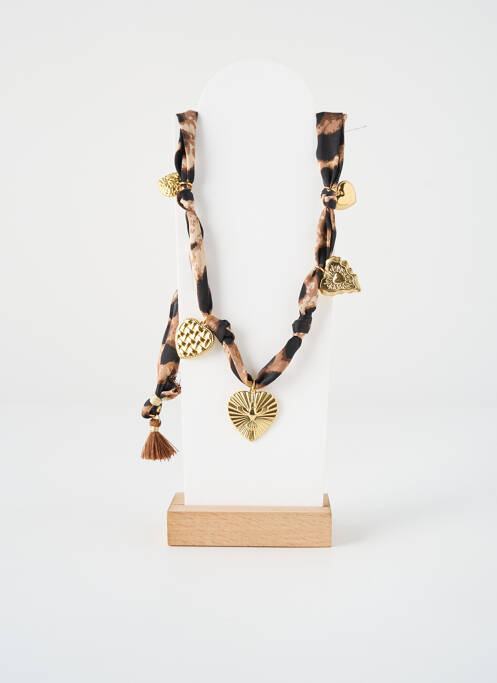 Collier marron MILË MILA femme