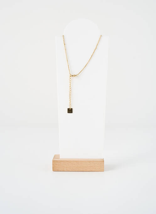 Collier marron ZAG femme