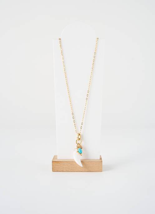 Collier marron ZAG femme
