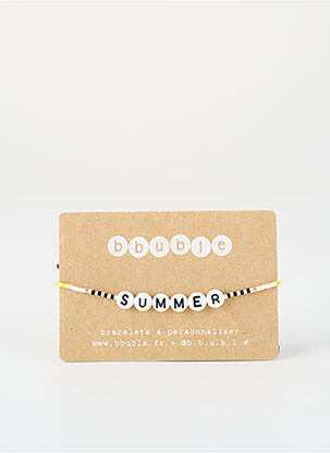 Bracelet ornement perles blanc BBUBLE femme