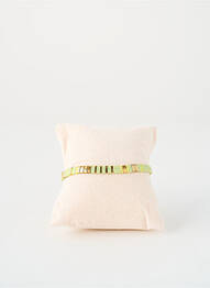 Bracelet fermeture fermoir mousqueton vert ZAG femme