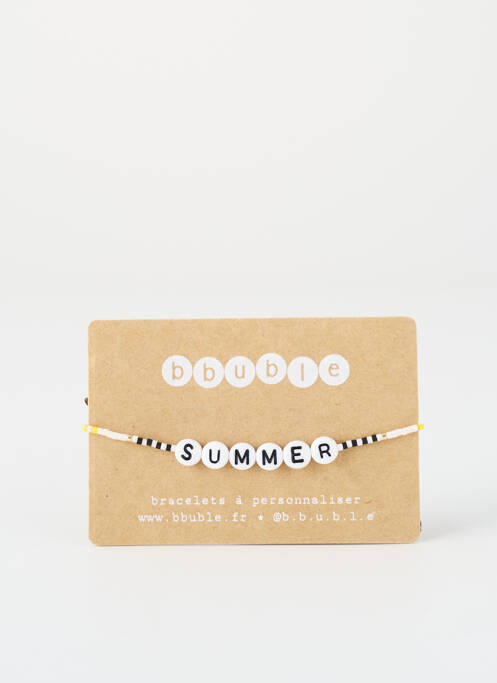 Bracelet ornement perles blanc BBUBLE femme