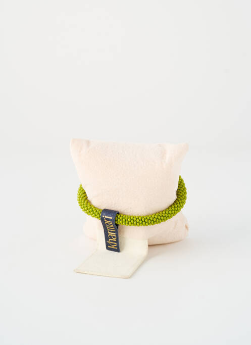 Bracelet ornement perles vert fonce STARDUST FACTORY femme