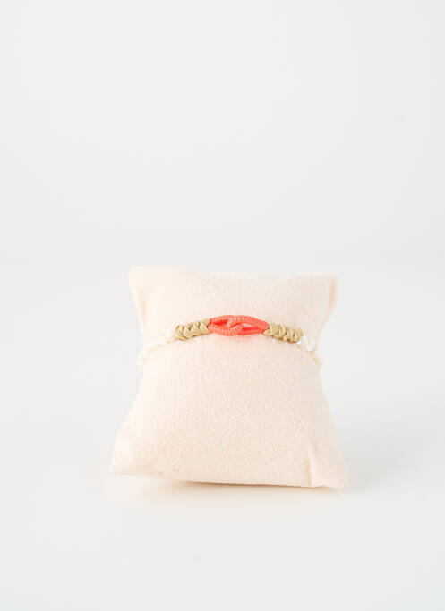 Bracelet ornement perles blanc ZAG femme