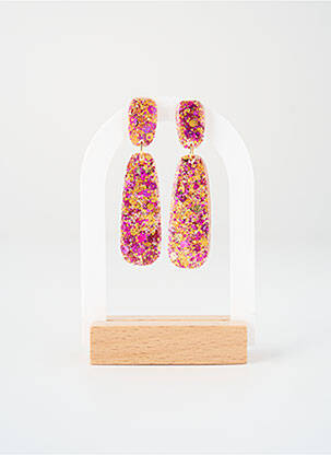 Boucles d’oreilles rose ODETTE femme