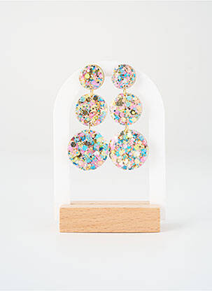 Boucles d’oreilles rose ODETTE femme