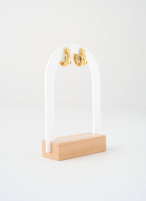 Boucles d’oreilles ornement pierre or ZAG femme