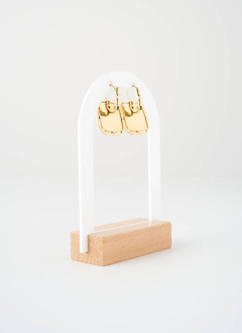 Boucles d’oreilles marron ZAG femme