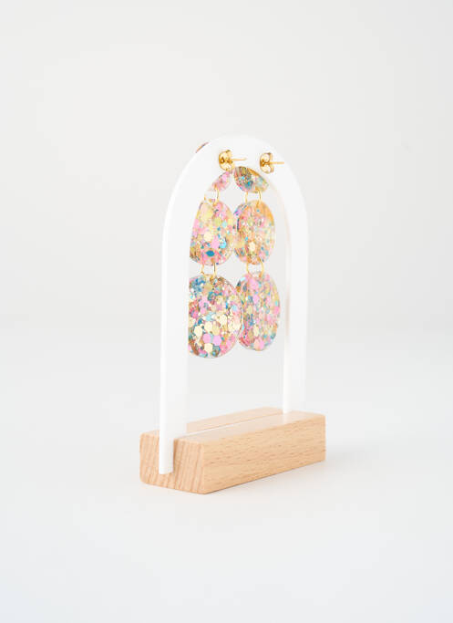 Boucles d’oreilles rose ODETTE femme