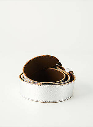 Ceinture effet matière satinée argent W.IT.E femme