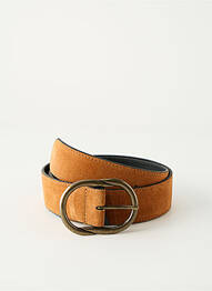 Ceinture coutures renforcées marron PIECES femme