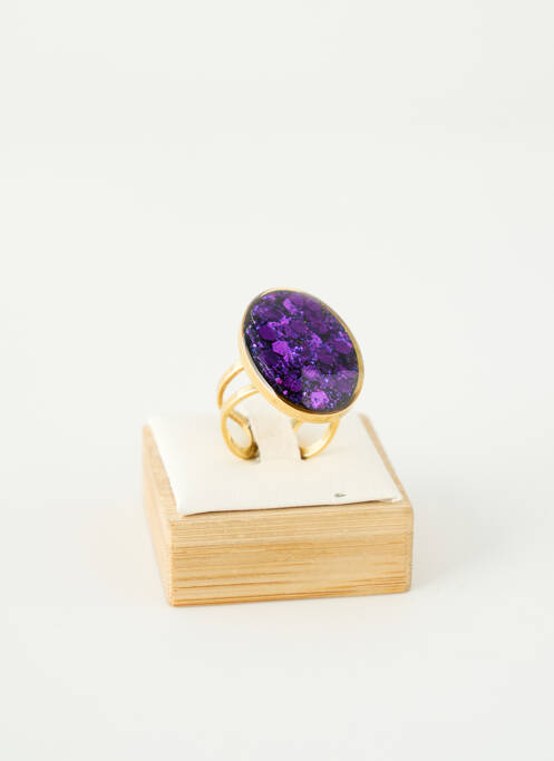 Bague matériaux métal violet ODETTE femme