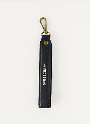 Porte-clé noir PIECES femme