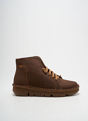 Baskets fermeture elastique bout rond marron ON FOOT unisexe
