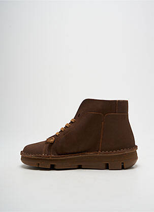 Baskets fermeture elastique bout rond marron ON FOOT unisexe