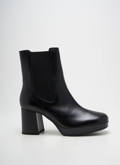 Bottines/boots tissage satiné talon de 7 à 9cm noir BULLBOXER femme