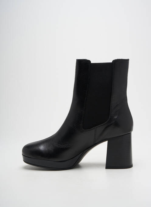 Bottines/boots tissage satiné talon de 7 à 9cm noir BULLBOXER femme