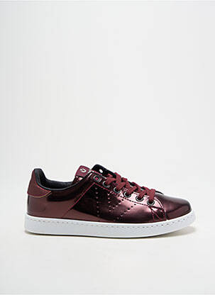 Baskets matière lisse talon plat jusqu'à 3cm violet VICTORIA femme