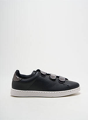 Baskets bout rond talon plat jusqu'à 3cm noir VICTORIA femme