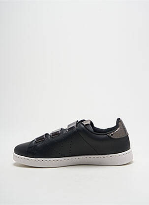 Baskets bout rond talon plat jusqu'à 3cm noir VICTORIA femme