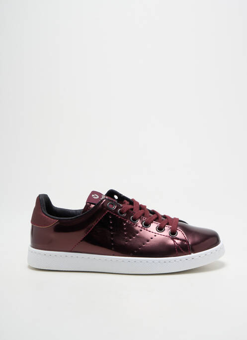 Baskets matière lisse talon plat jusqu'à 3cm violet VICTORIA femme