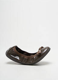 Ballerines impression bout rond marron LPB fille
